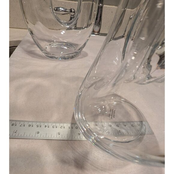 Wine Carafe Decanter with Donut Hole Center made in Poland - Picture 14 of 16